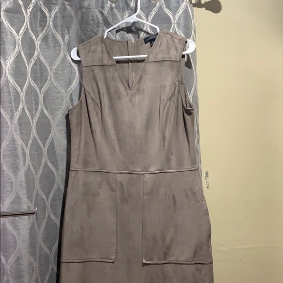 Mocha Suede Dress from The Limited - Picture 1 of 4